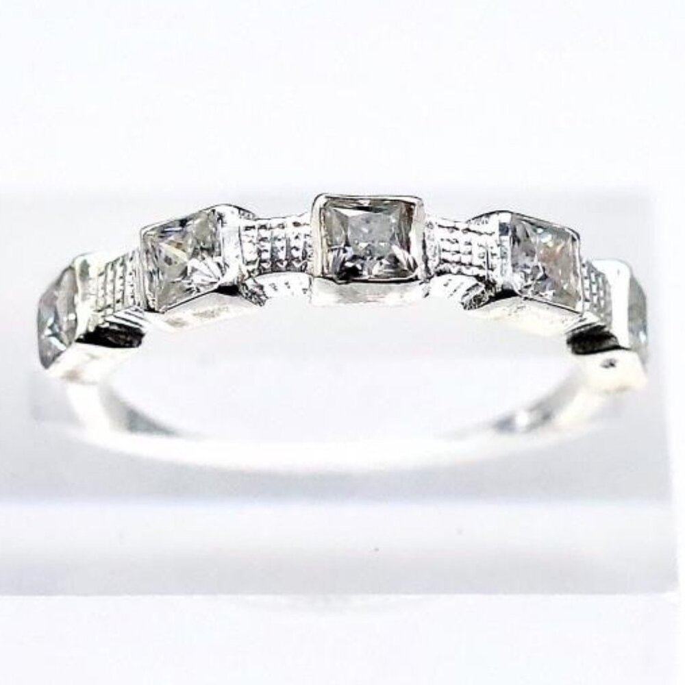 Moissanite 925 Silver Ring - Size 6